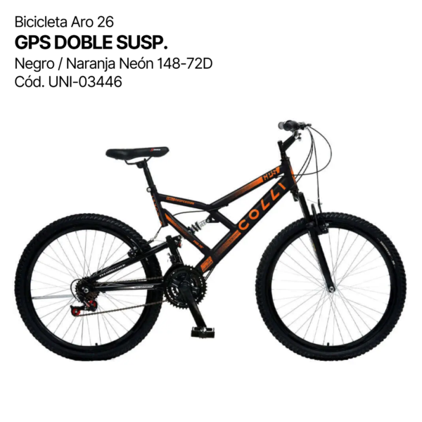 BICICLETA ARO 26 GPS DOBLE SUSP. - Image 3