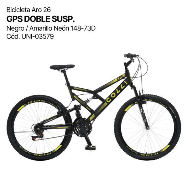 BICICLETA ARO 26 GPS DOBLE SUSP. - Image 2