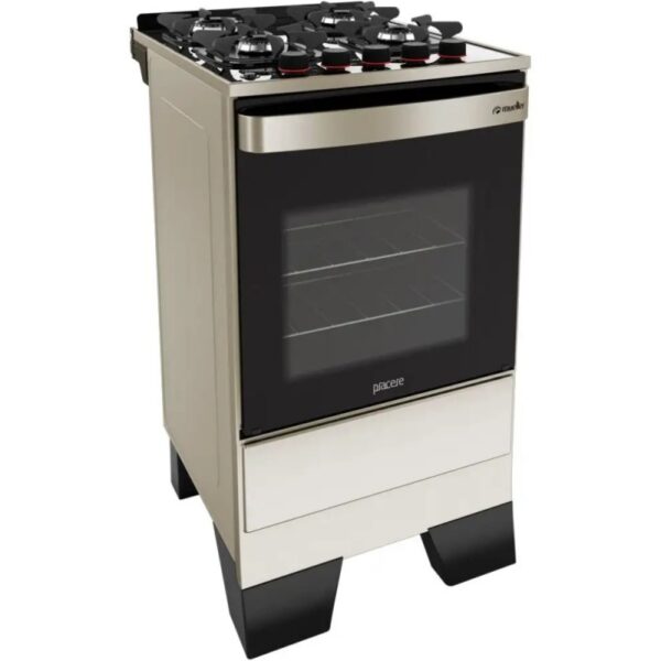 COCINA MUELLER PIACERE VETRO INOX 4H