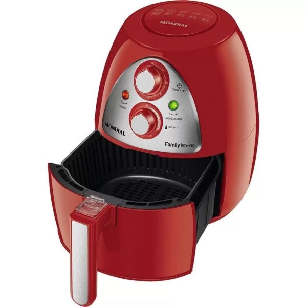 AIR FRYER MONDIAL 4LTS. FAMILY INOX ROJO - Image 2