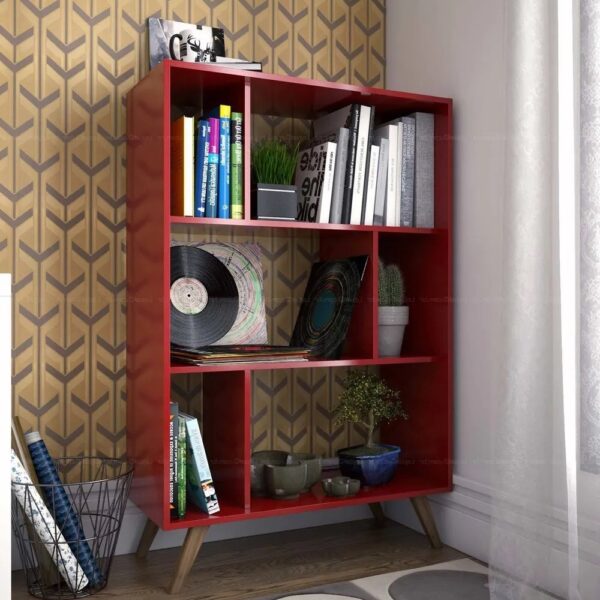 rack book rojo artely